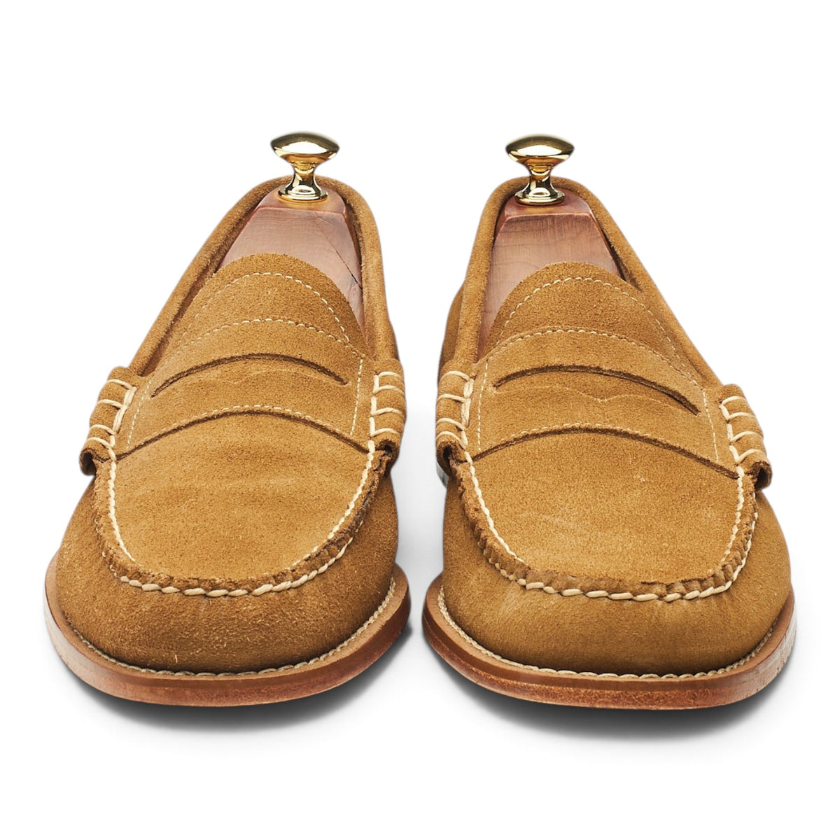 'Weejuns' Tan Brown Suede Loafers UK 9.5