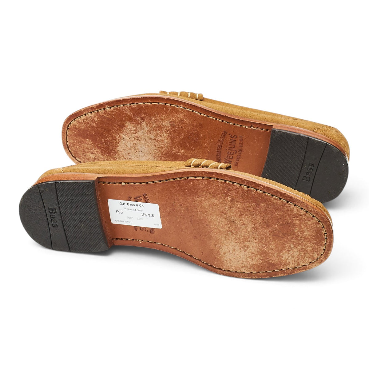 'Weejuns' Tan Brown Suede Loafers UK 9.5