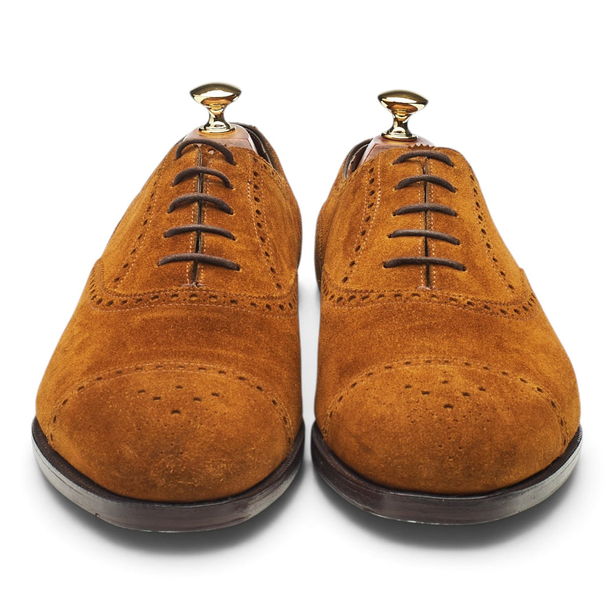 'Cadogan' Snuff Brown Suede Oxford Brogues UK 9.5 E