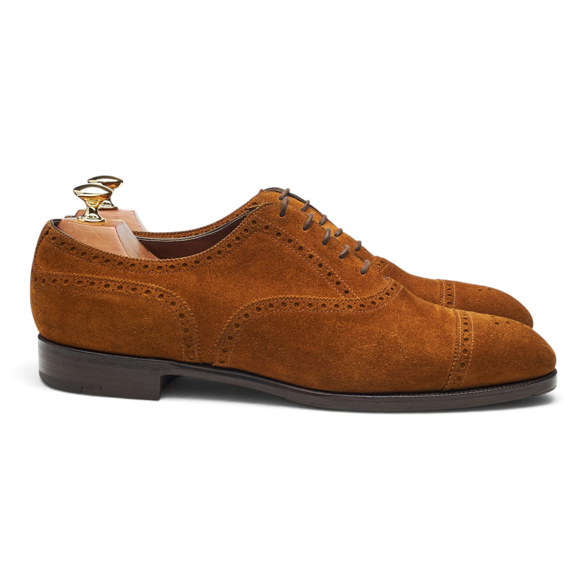 'Cadogan' Snuff Brown Suede Oxford Brogues UK 9.5 E