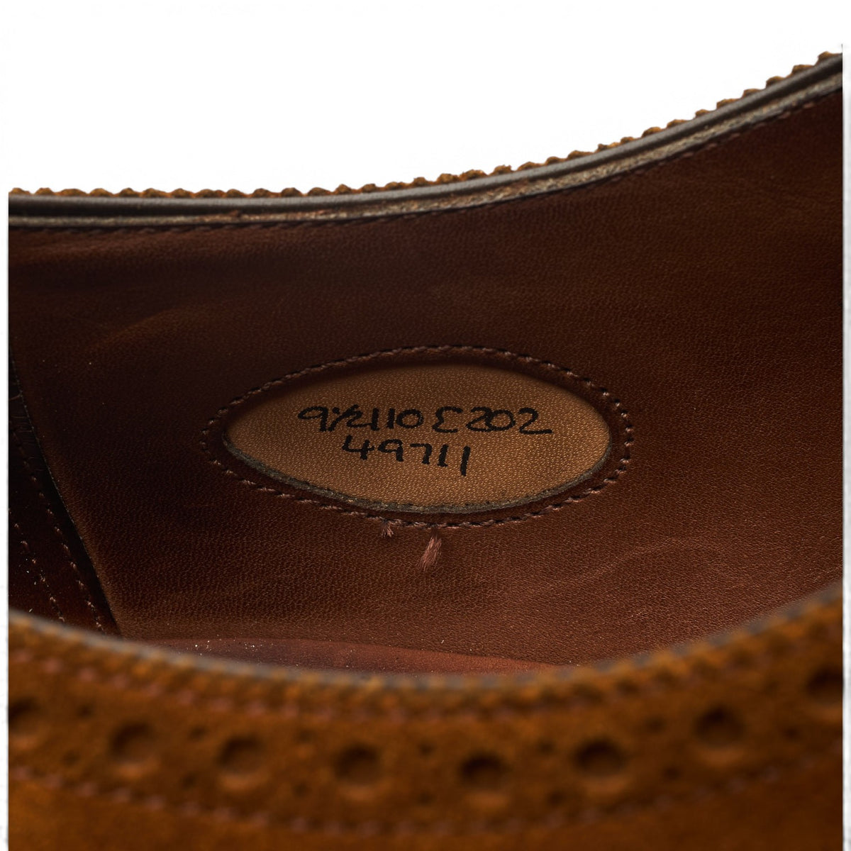 'Cadogan' Snuff Brown Suede Oxford Brogues UK 9.5 E