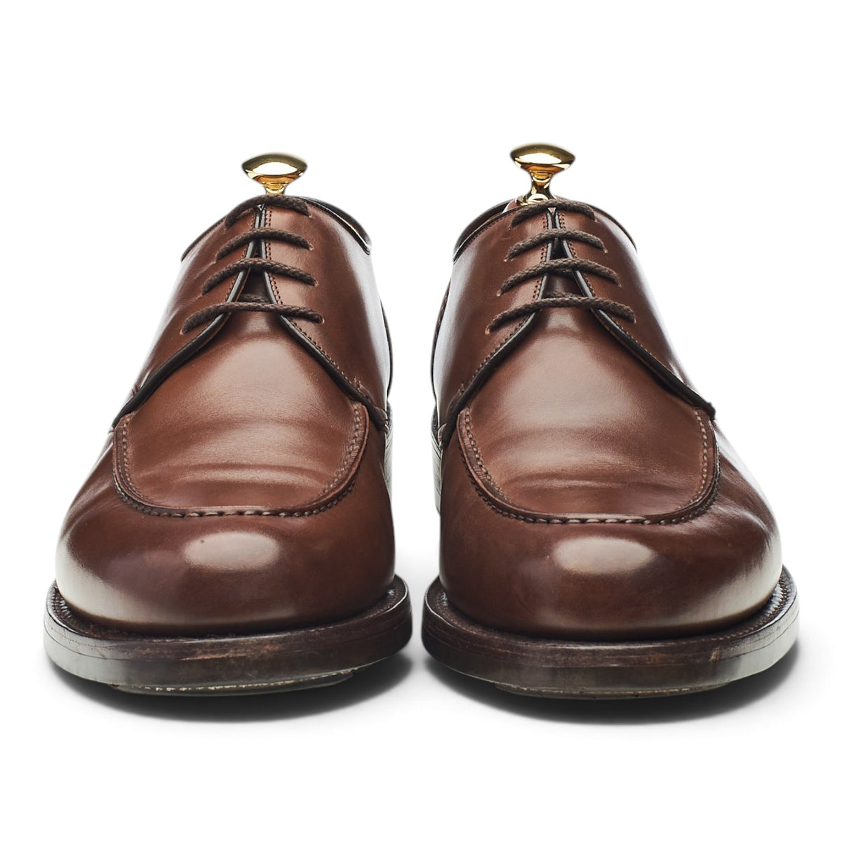'Glenshee' Brown Leather Veldtschoen Apron Derby UK 9.5 G