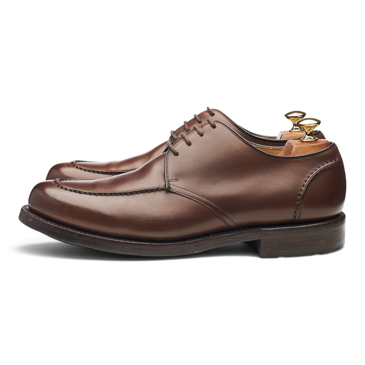 'Glenshee' Brown Leather Veldtschoen Apron Derby UK 9.5 G