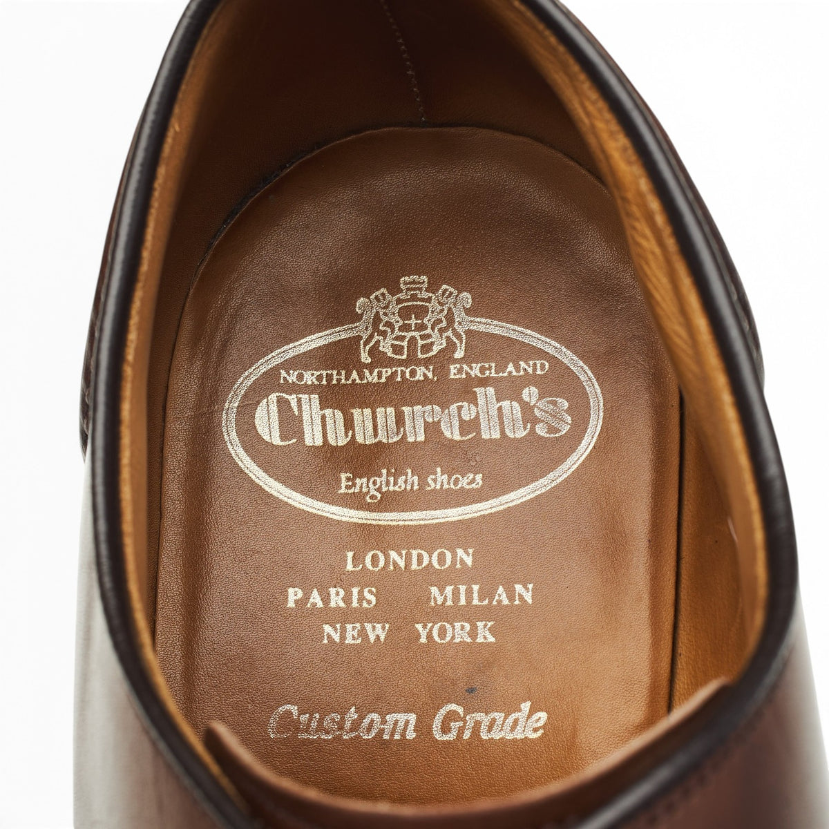 'Glenshee' Brown Leather Veldtschoen Apron Derby UK 9.5 G