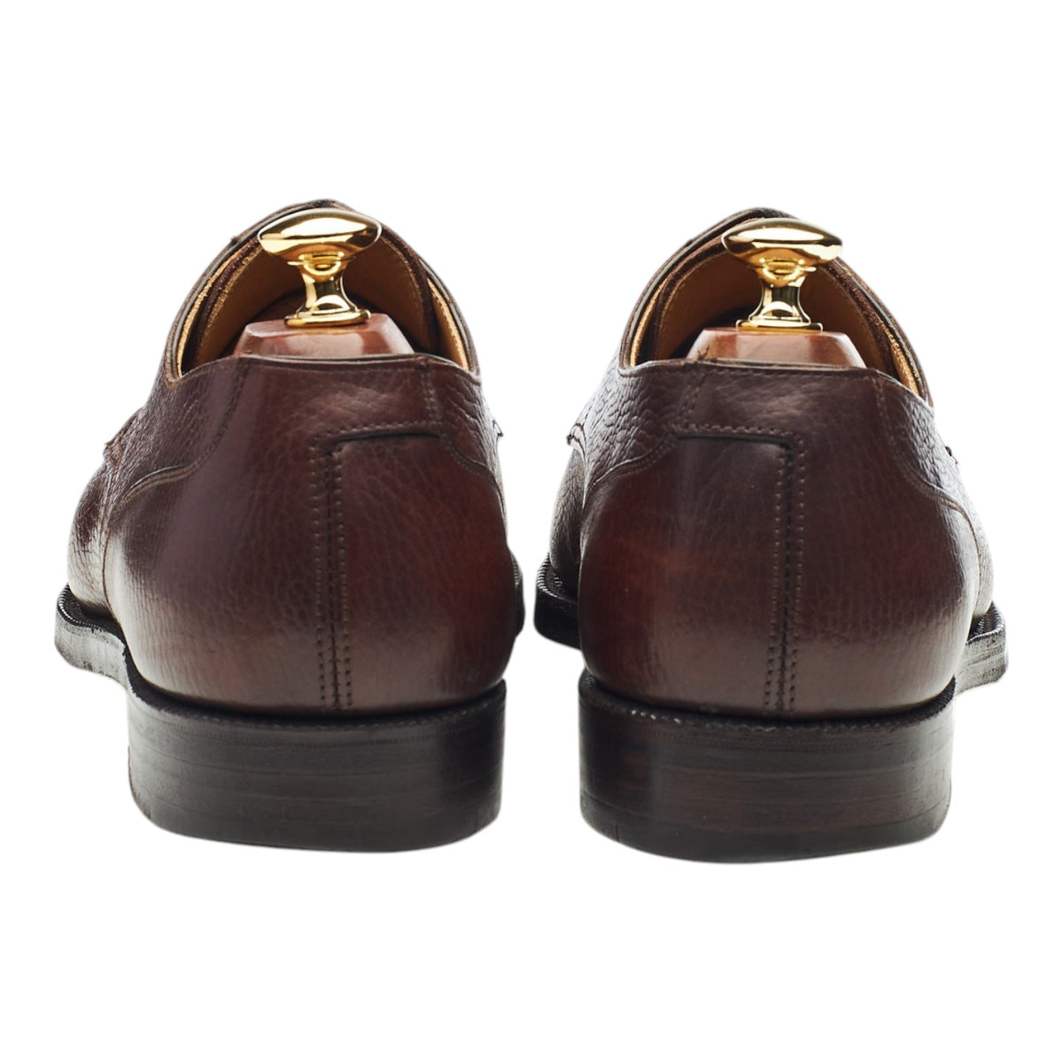 Peal & Co Dark Brown Grain Leather Split Toe Derby UK 9.5 US 10.5 D