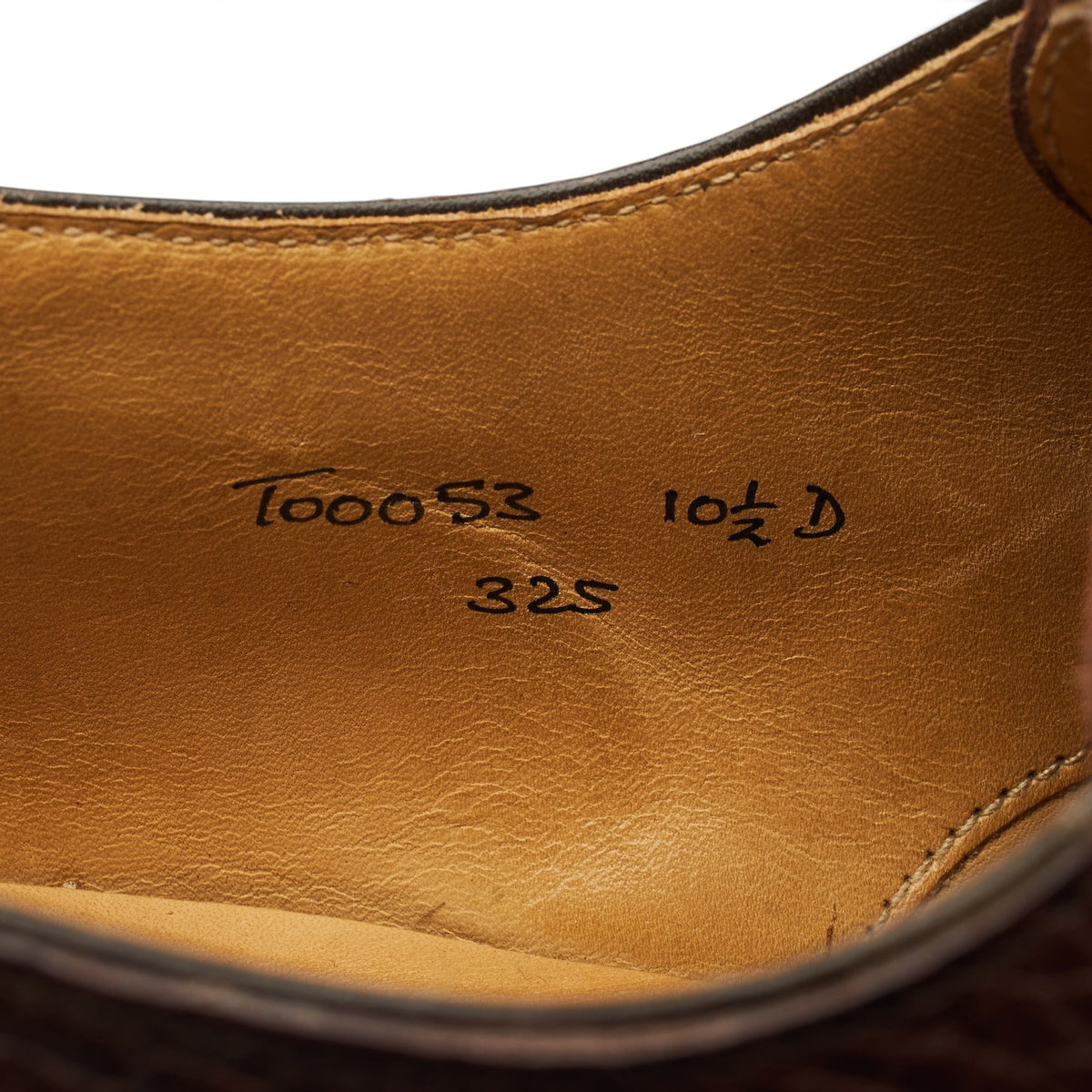 Peal & Co Dark Brown Grain Leather Split Toe Derby UK 9.5 US 10.5 D