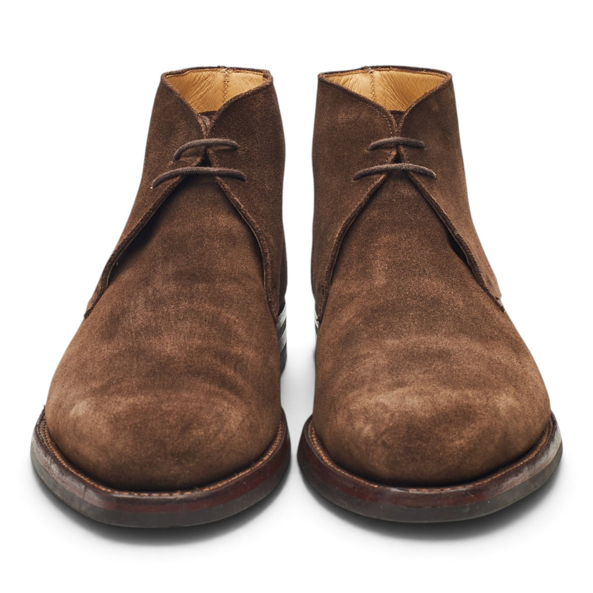 'Tetbury' Dark Brown Suede Chukka Boots UK 9.5 E