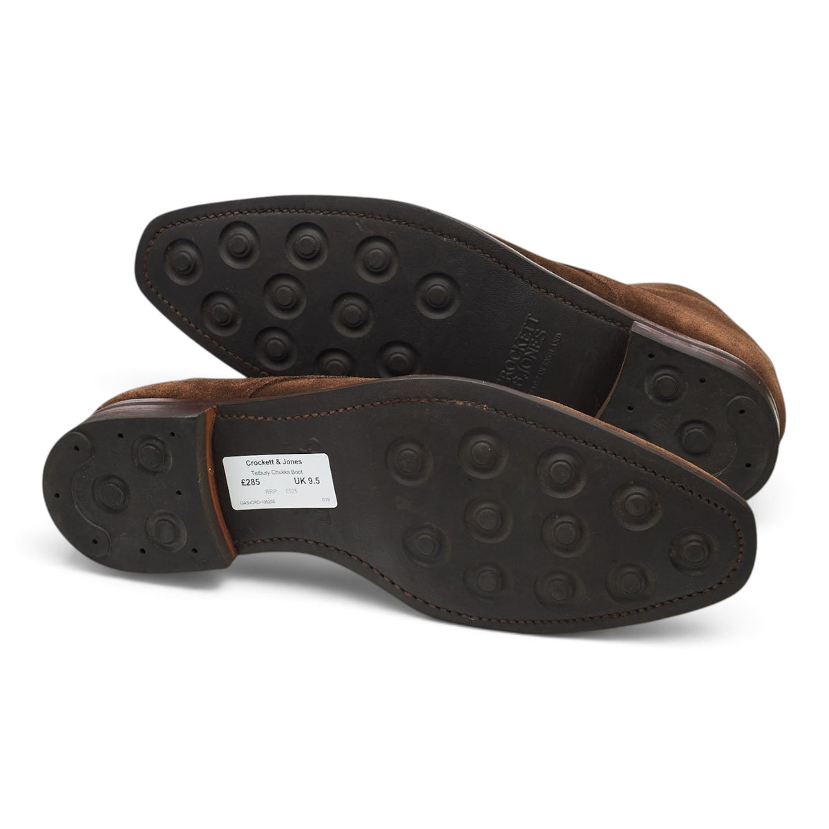 'Tetbury' Dark Brown Suede Chukka Boots UK 9.5 E