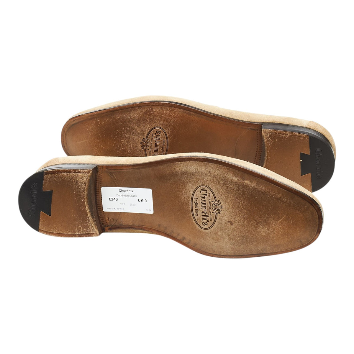 'Dundridge' Beige Suede Loafers UK 9