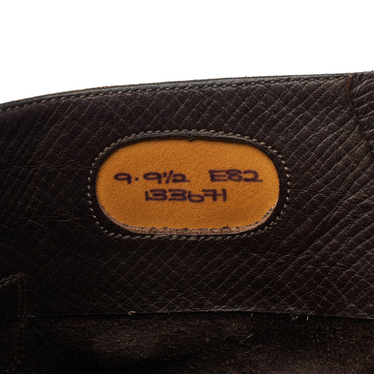 'Galway' Dark Brown Grain Leather Boots UK 9 E