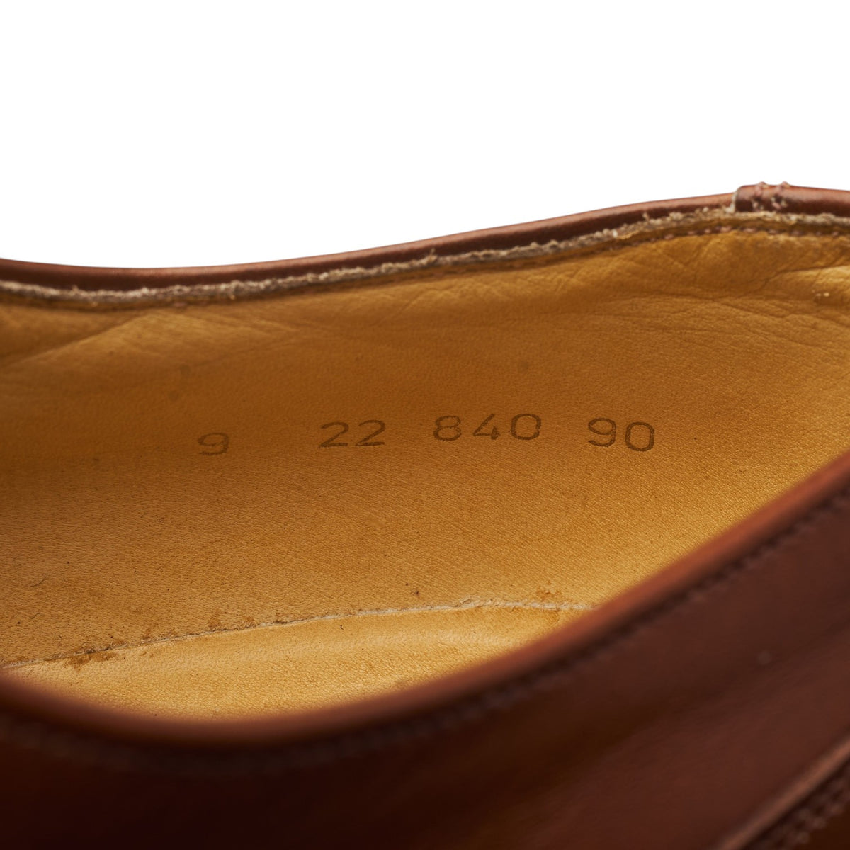 'Chambord' Brown Leather Apron Derby UK 9