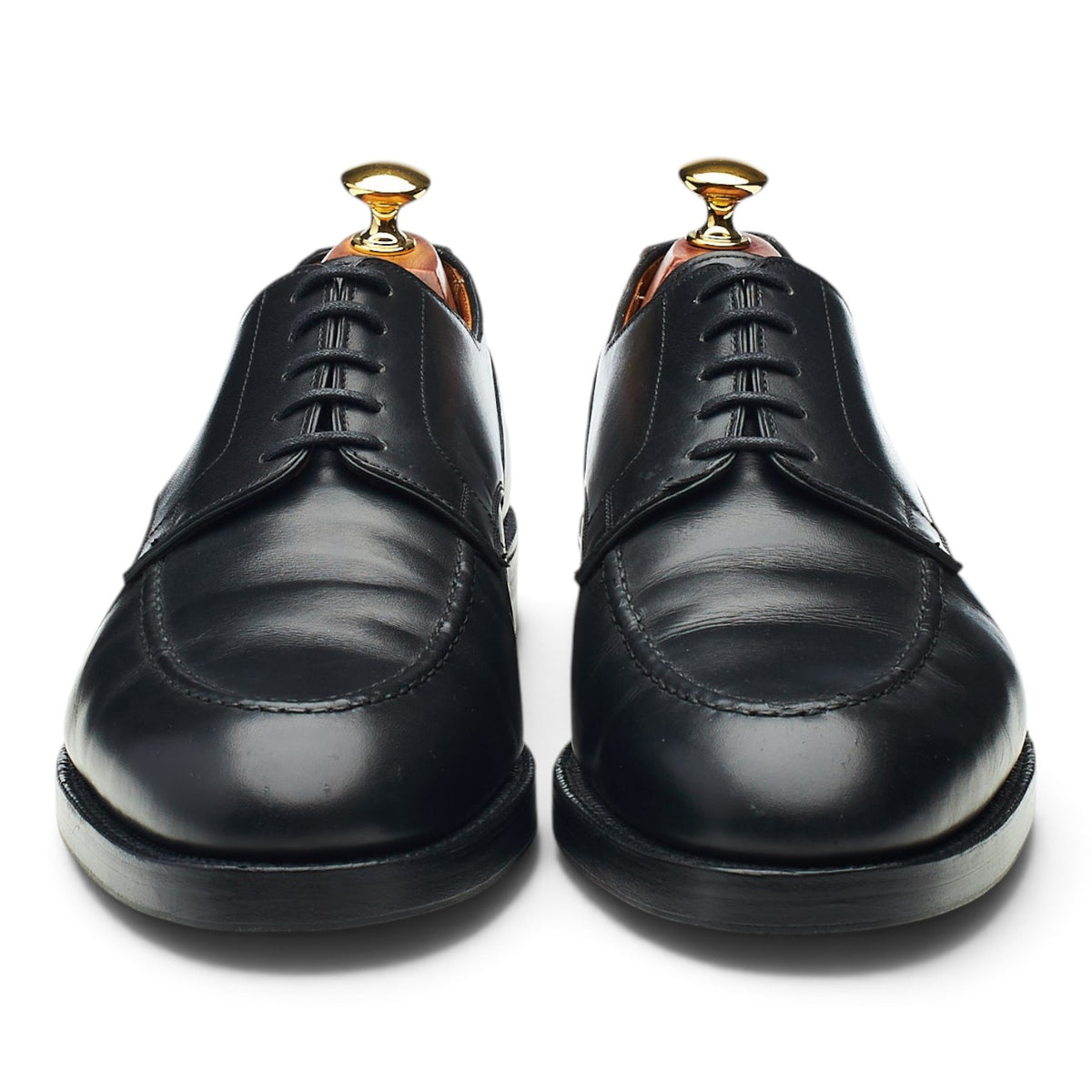 'Onslow' Black Leather Apron Derby UK 9 E