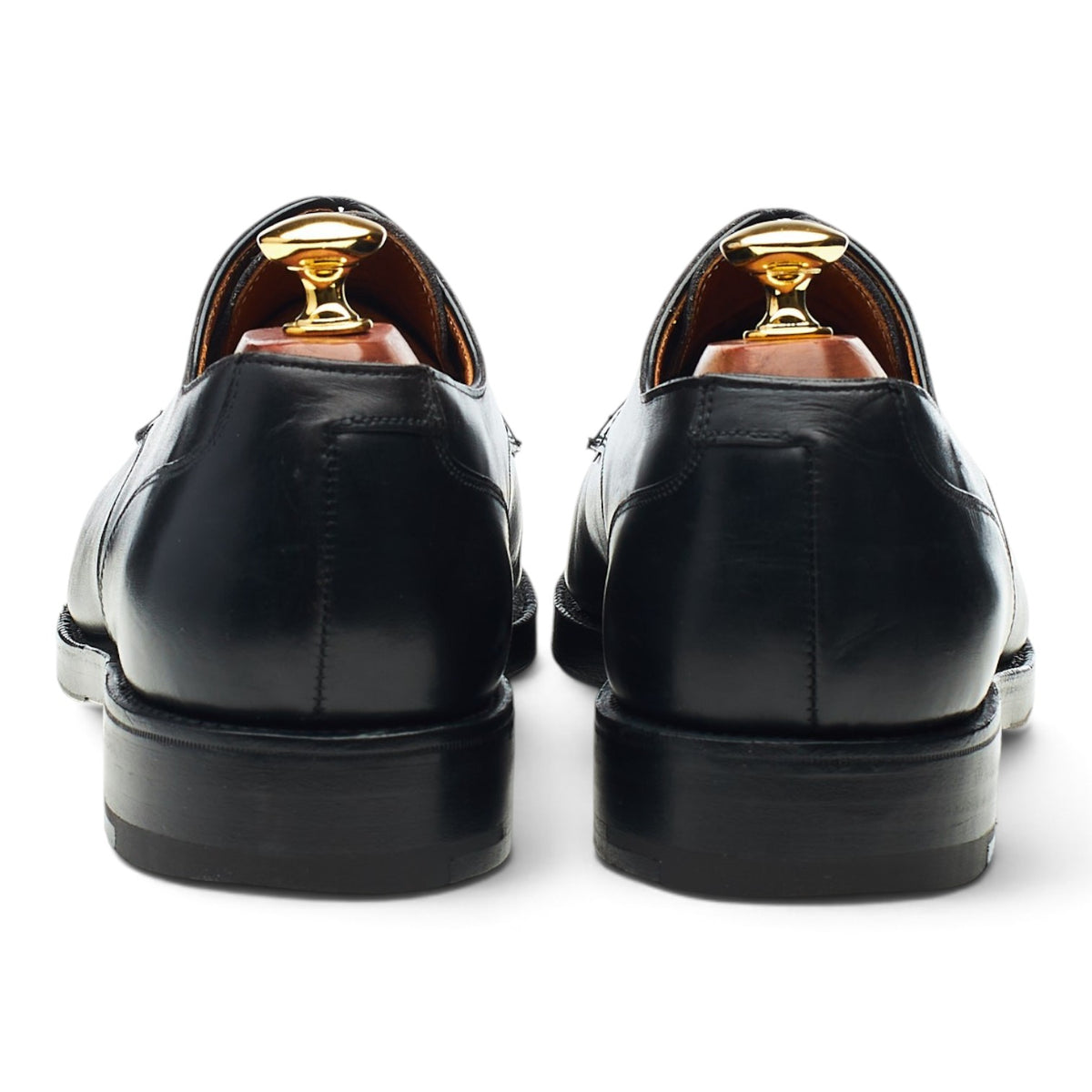 'Onslow' Black Leather Apron Derby UK 9 E