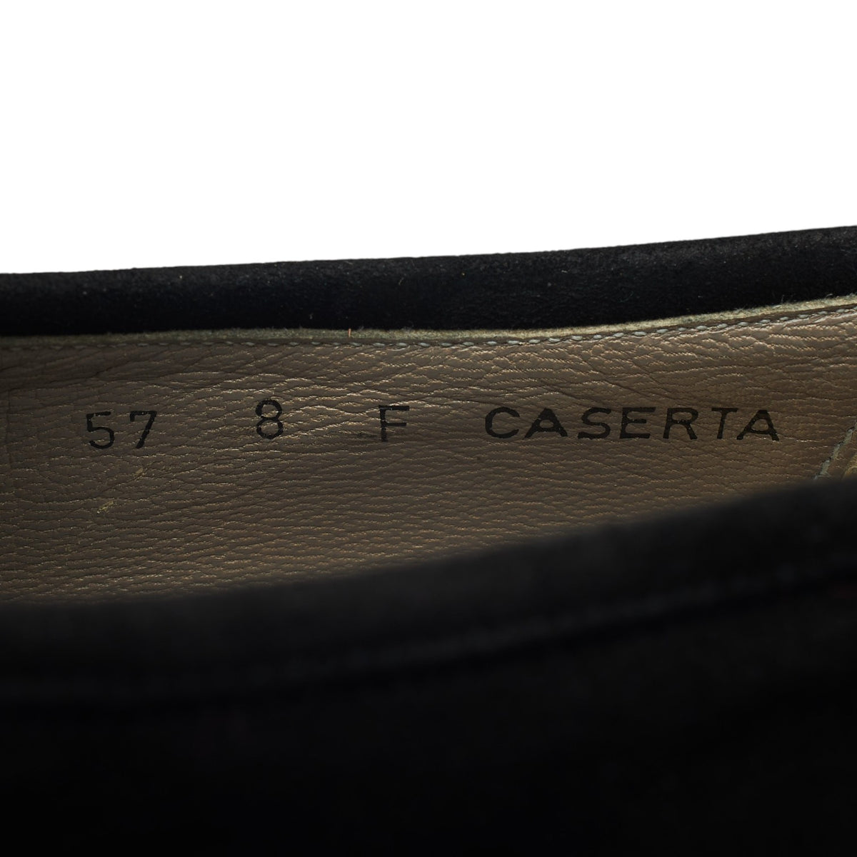 'Caserta' Black Suede Buckle Loafers UK 8 F