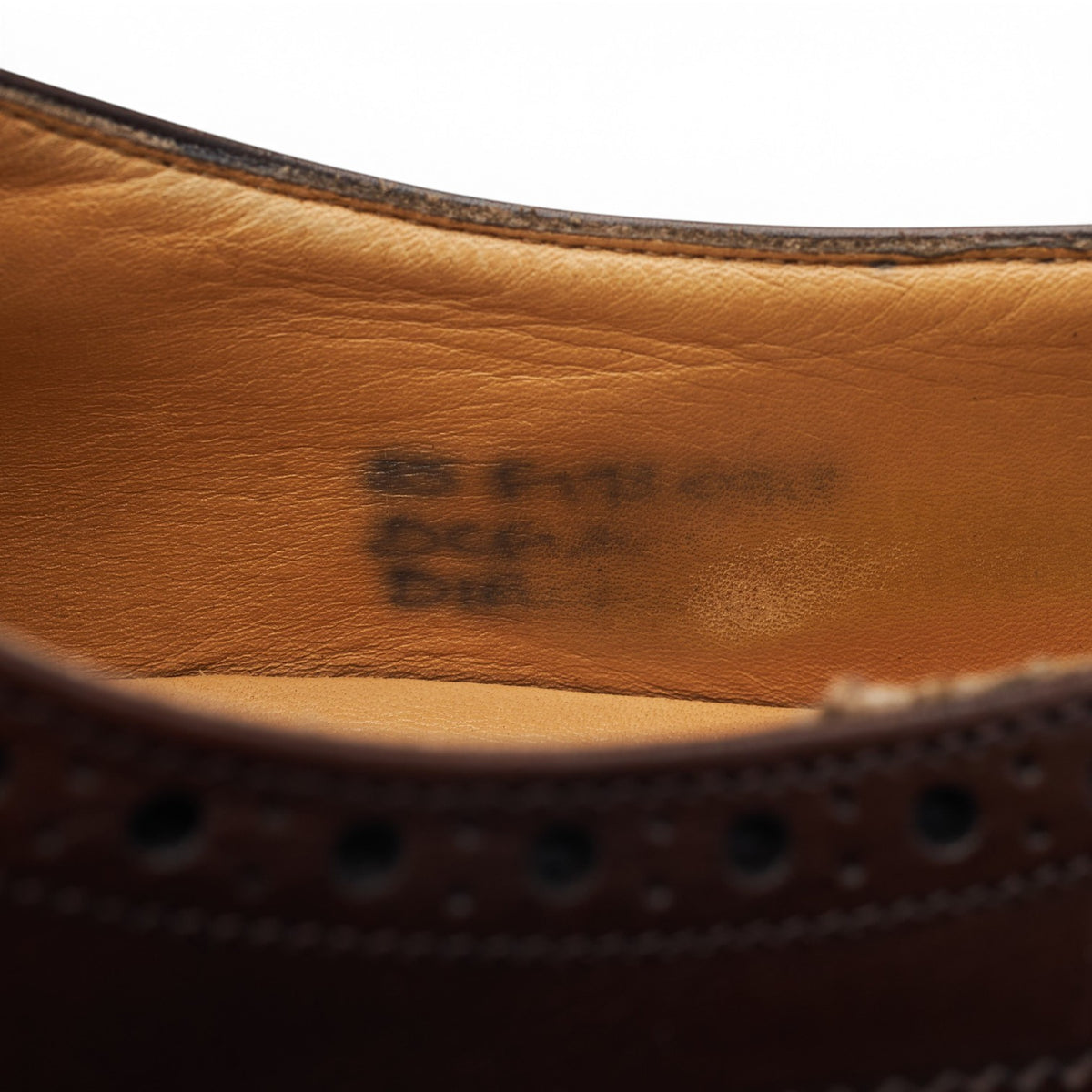 'Diplomat' Dark Brown Leather Oxford Brogues UK 8.5 F