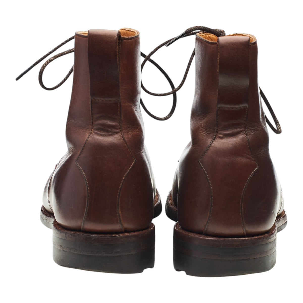 'Wicklow' Brown Leather Split Toe Boots UK 8.5 E