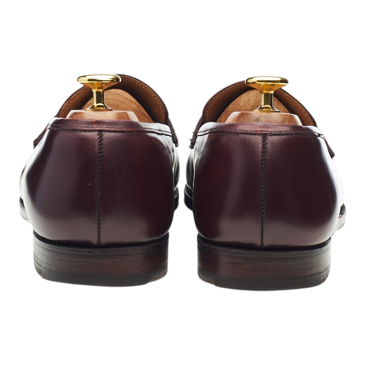 'Boston' Burgundy Leather Loafers UK 8.5 E