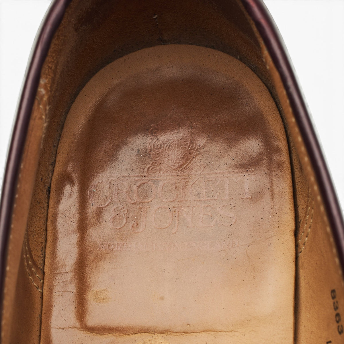 'Boston' Burgundy Leather Loafers UK 8.5 E