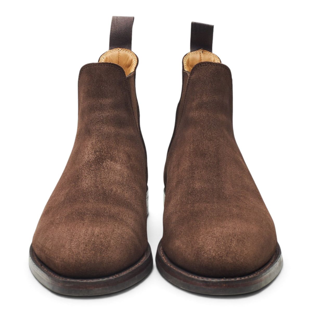 'Chelsea 8' Dark Brown Suede Chelsea Boots UK 8.5 E