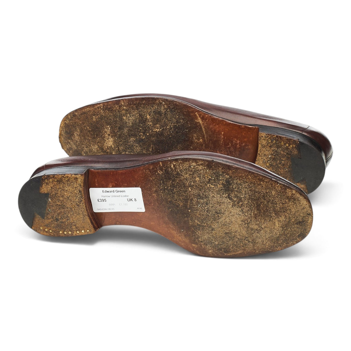 Wildsmith 'Harrow' Dark Brown Leather Unlined Loafers UK 8 E