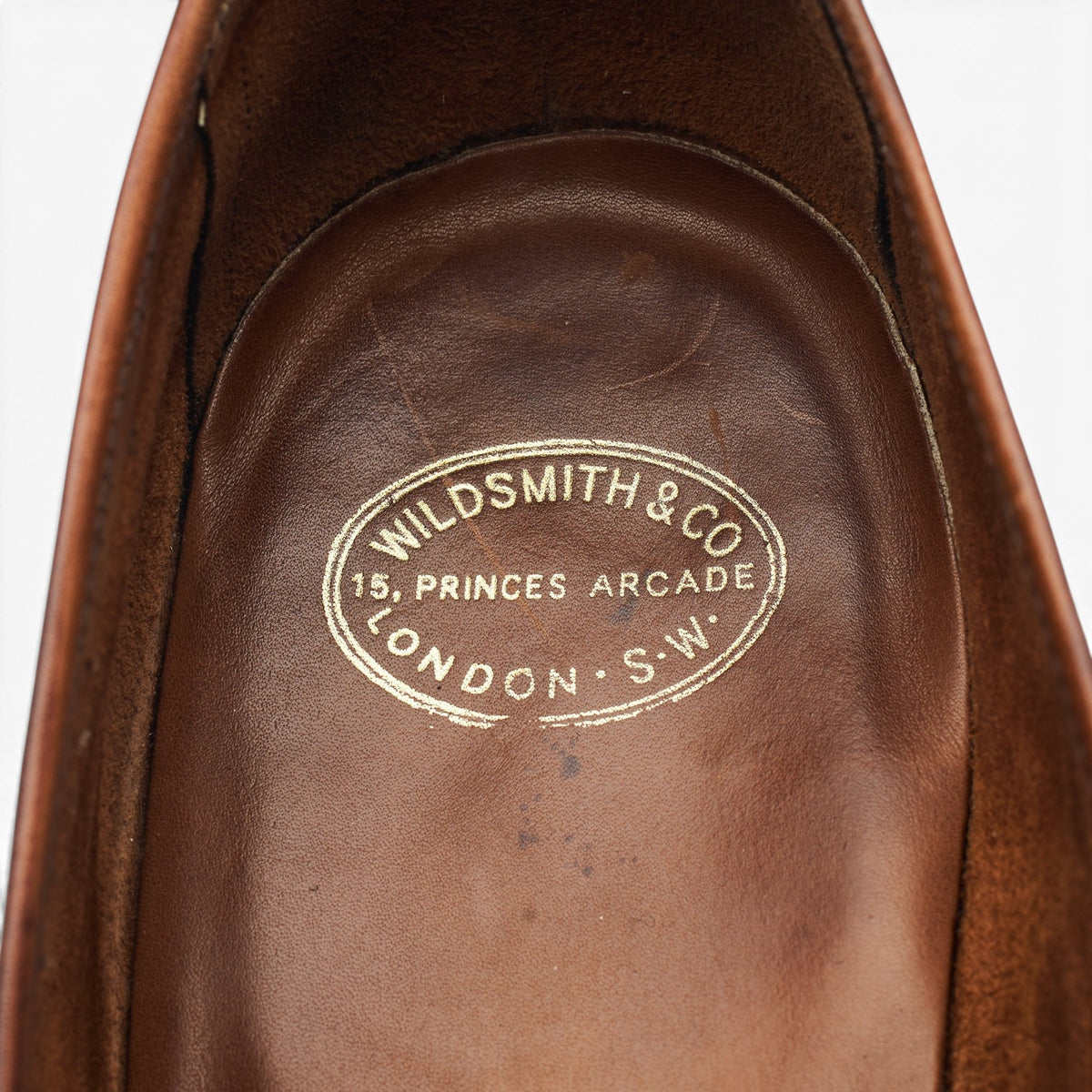 Wildsmith 'Harrow' Dark Brown Leather Unlined Loafers UK 8 E