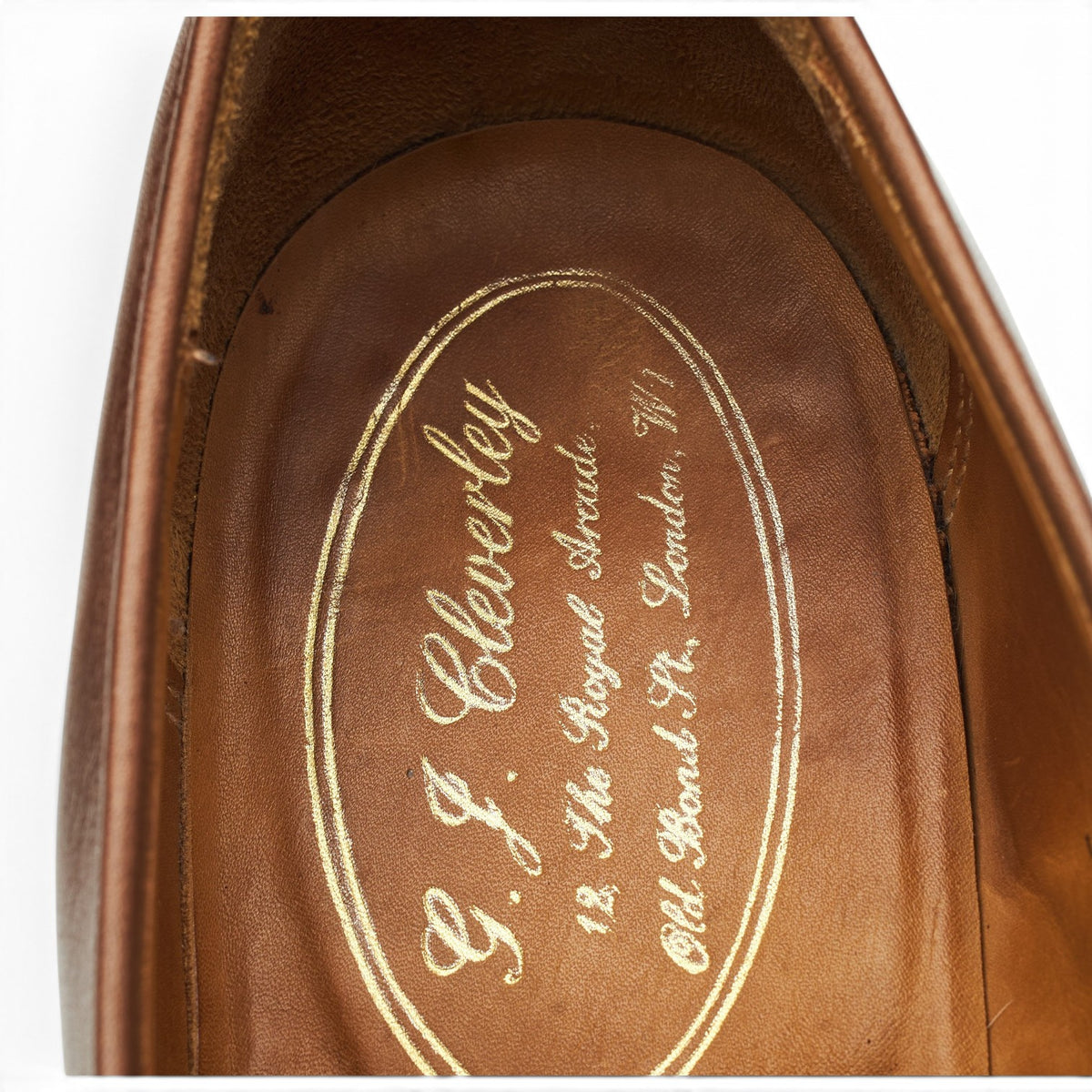 Dark Brown Leather Loafer UK 8.5 E