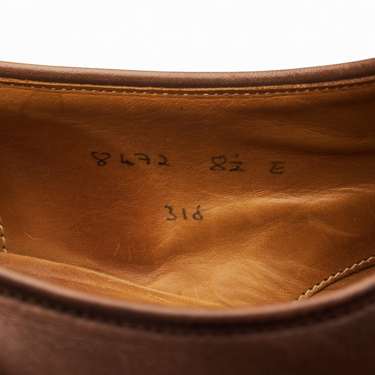 Dark Brown Leather Loafer UK 8.5 E