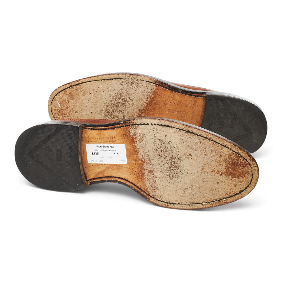 'MacNeil' Brown Leather Derby Brogues UK 8 US 9 D