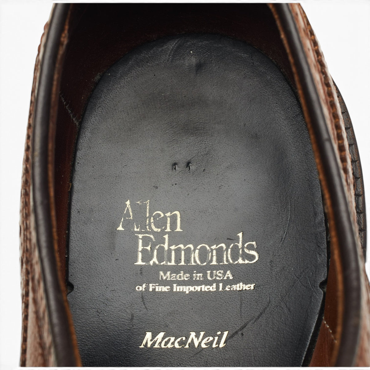 'MacNeil' Brown Leather Derby Brogues UK 8 US 9 D