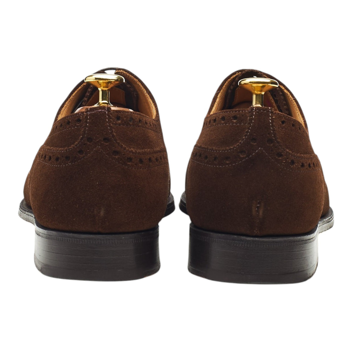 'Diplomat' Dark Brown Suede Oxford Brogues UK 8 G
