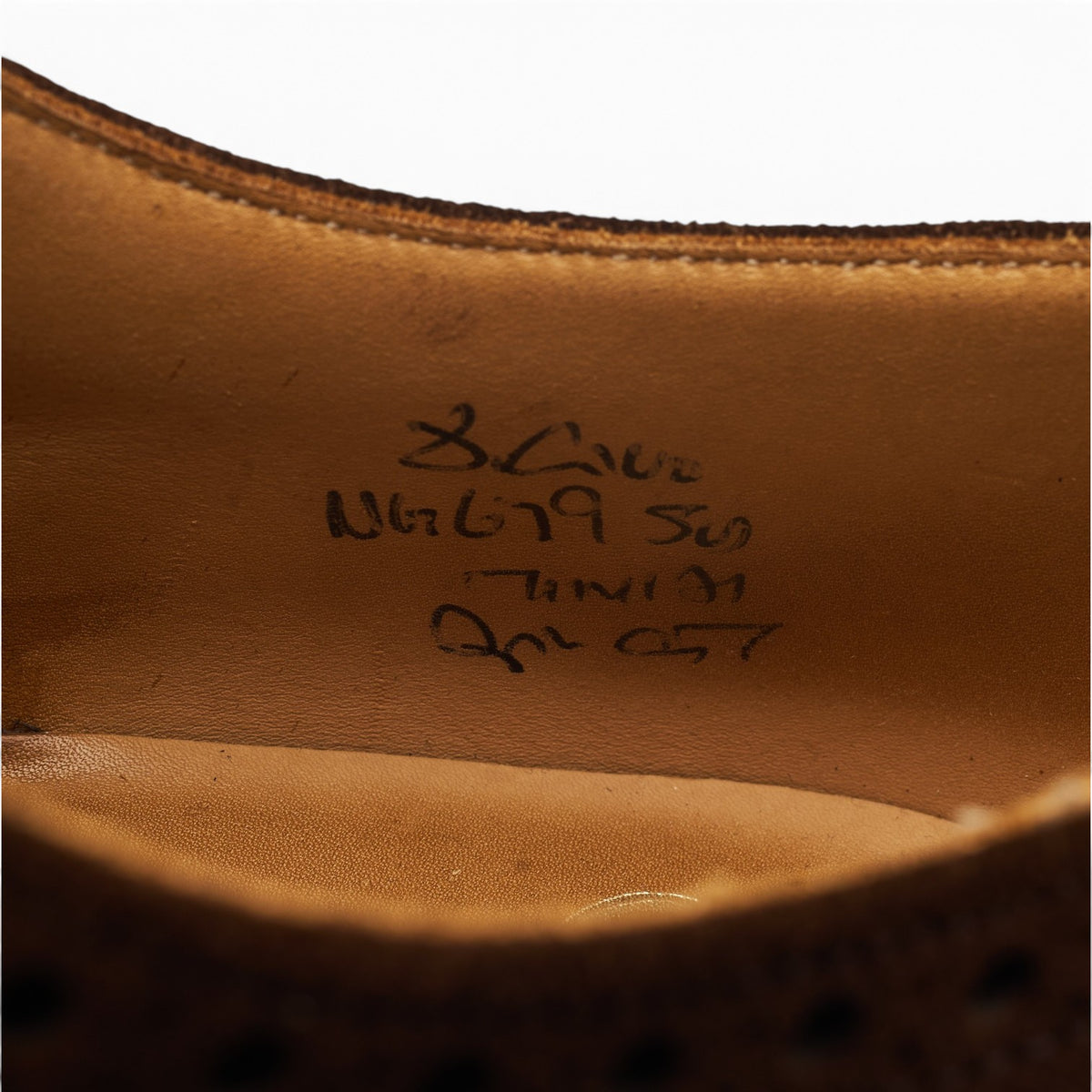 'Diplomat' Dark Brown Suede Oxford Brogues UK 8 G