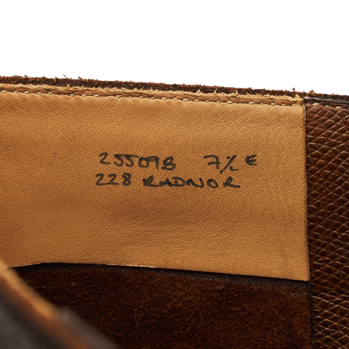 'Radnor' Dark Brown Waxed Suede Boots UK 7.5 E