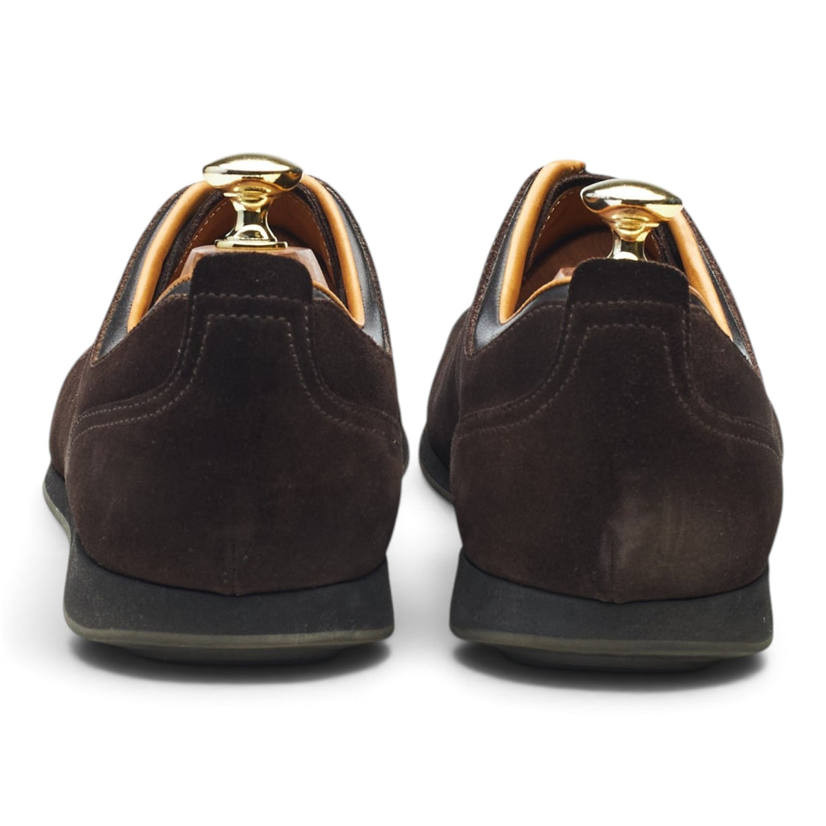 'Watson' Dark Brown Suede Sneakers UK 7