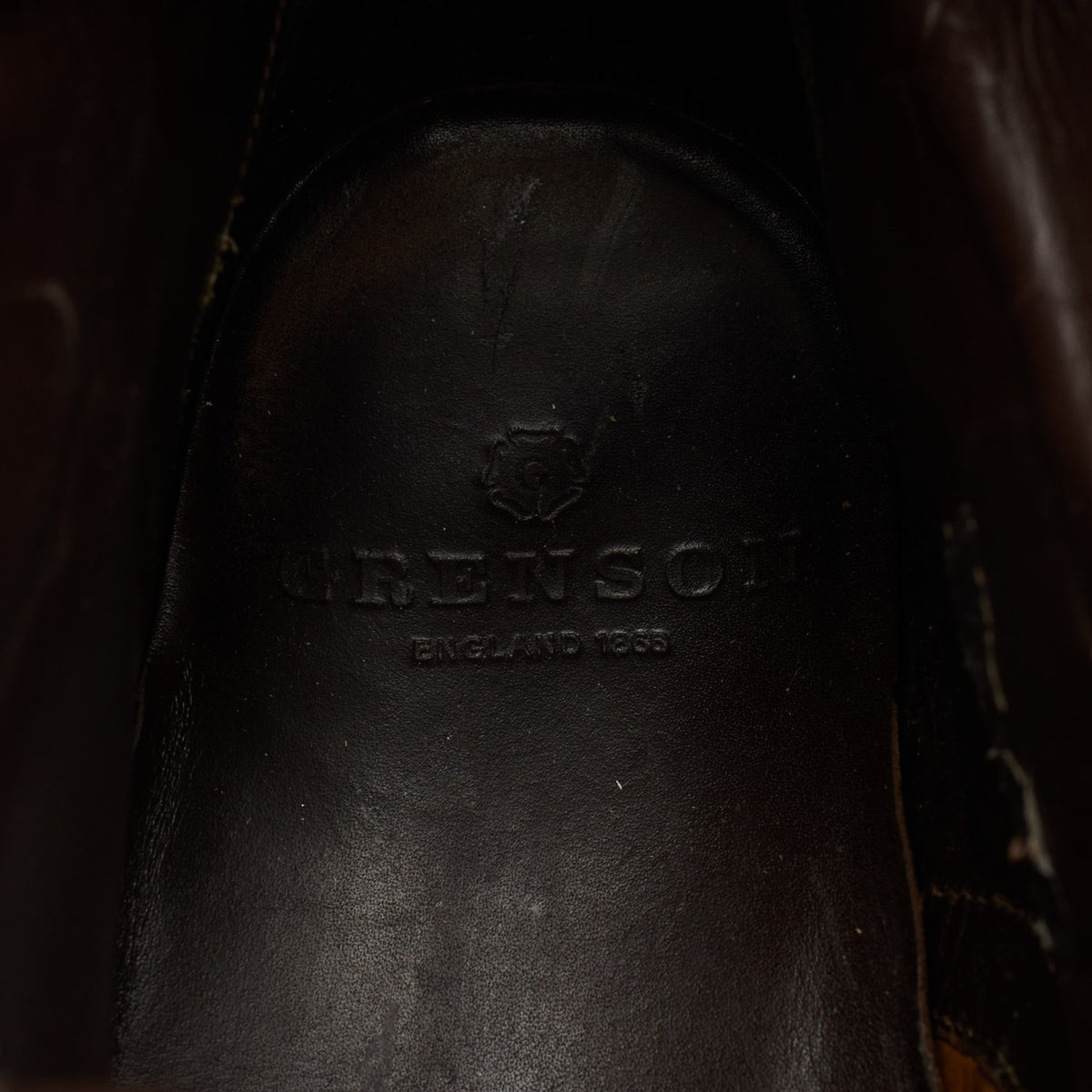 Dark Brown Leather Brogue Boots UK 8 G