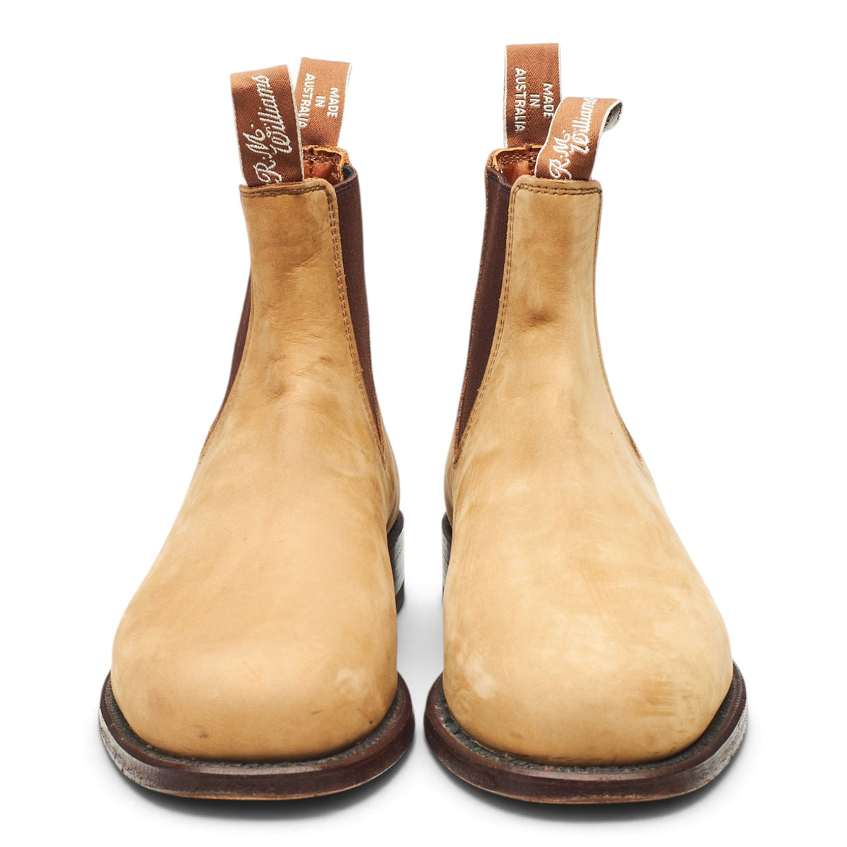 'Turnout' Sand Nubuck Leather Chelsea Boots UK 7.5 G