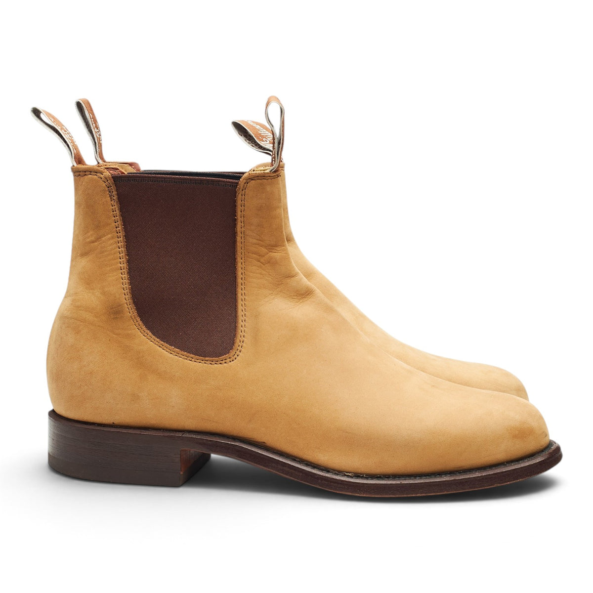 'Turnout' Sand Nubuck Leather Chelsea Boots UK 7.5 G
