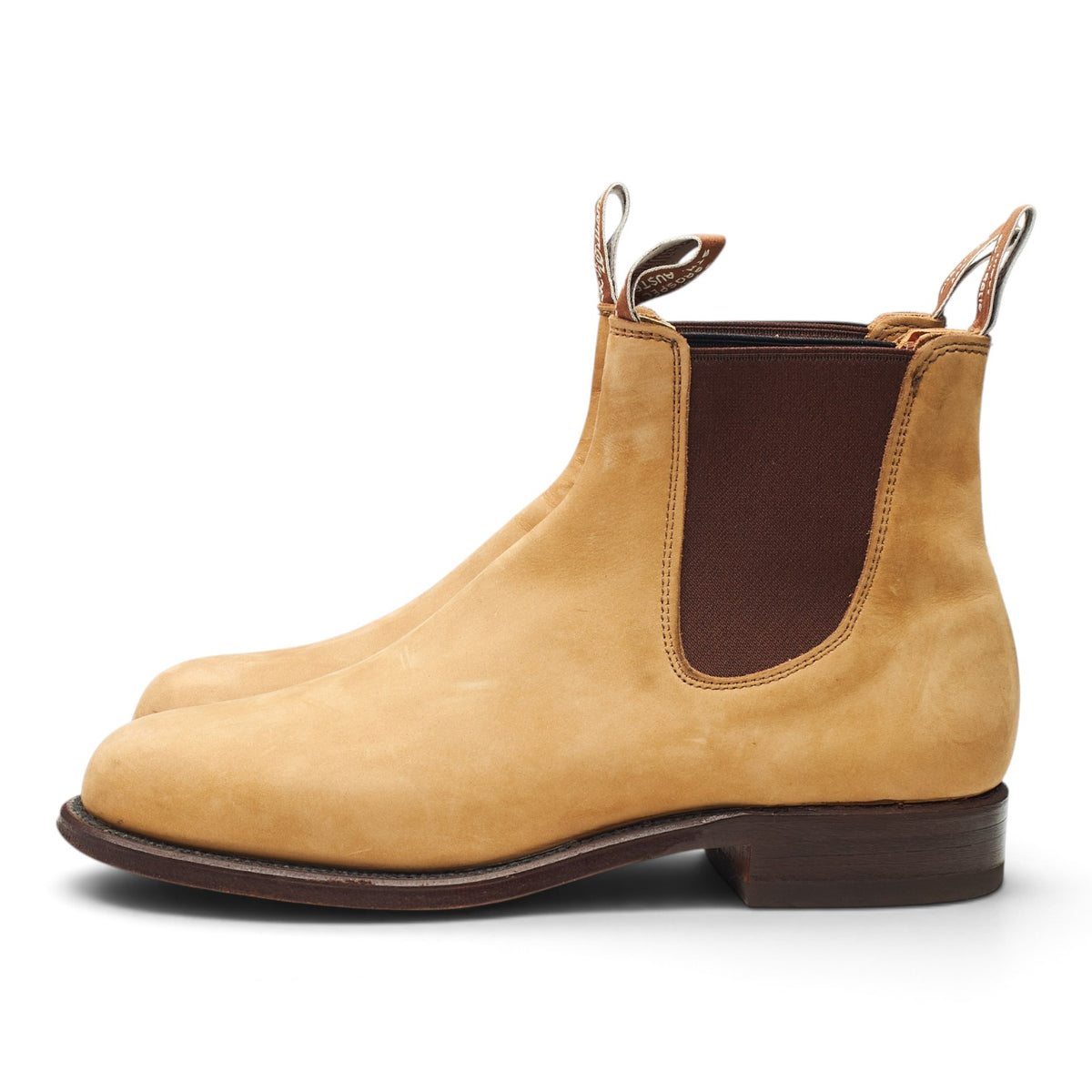 'Turnout' Sand Nubuck Leather Chelsea Boots UK 7.5 G