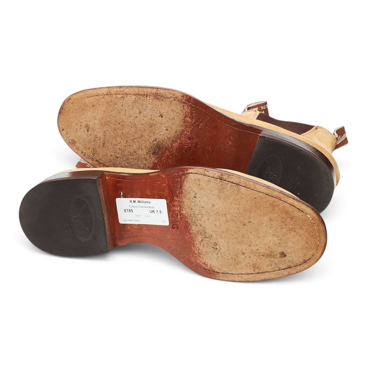 'Turnout' Sand Nubuck Leather Chelsea Boots UK 7.5 G