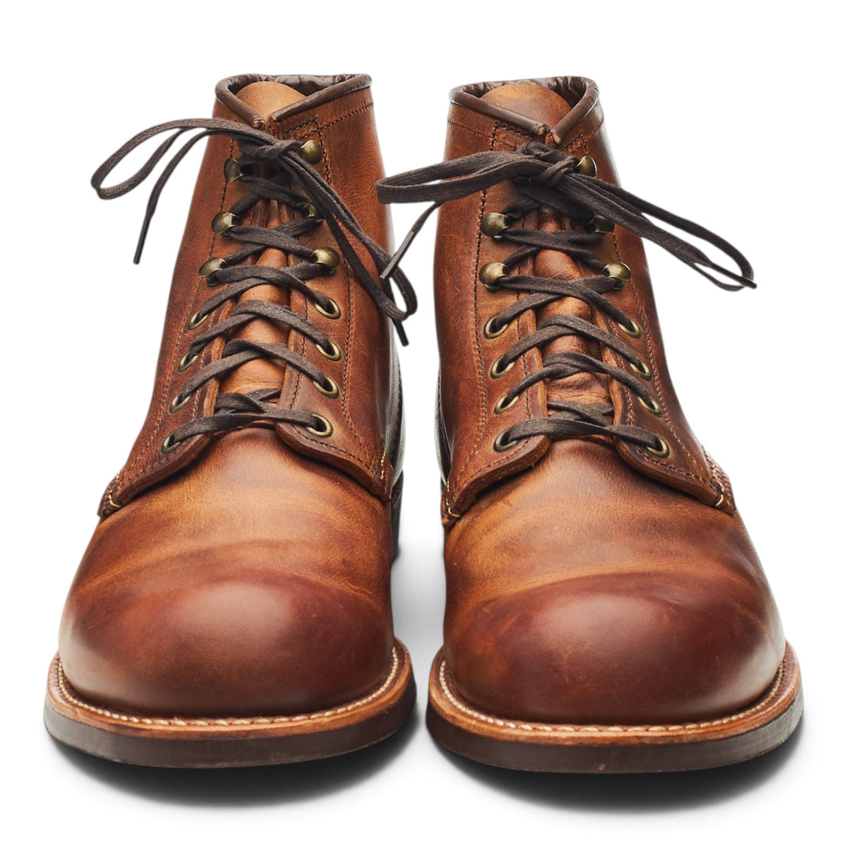 '3343' Brown Leather Blacksmith Boots UK 10.5 US 11.5