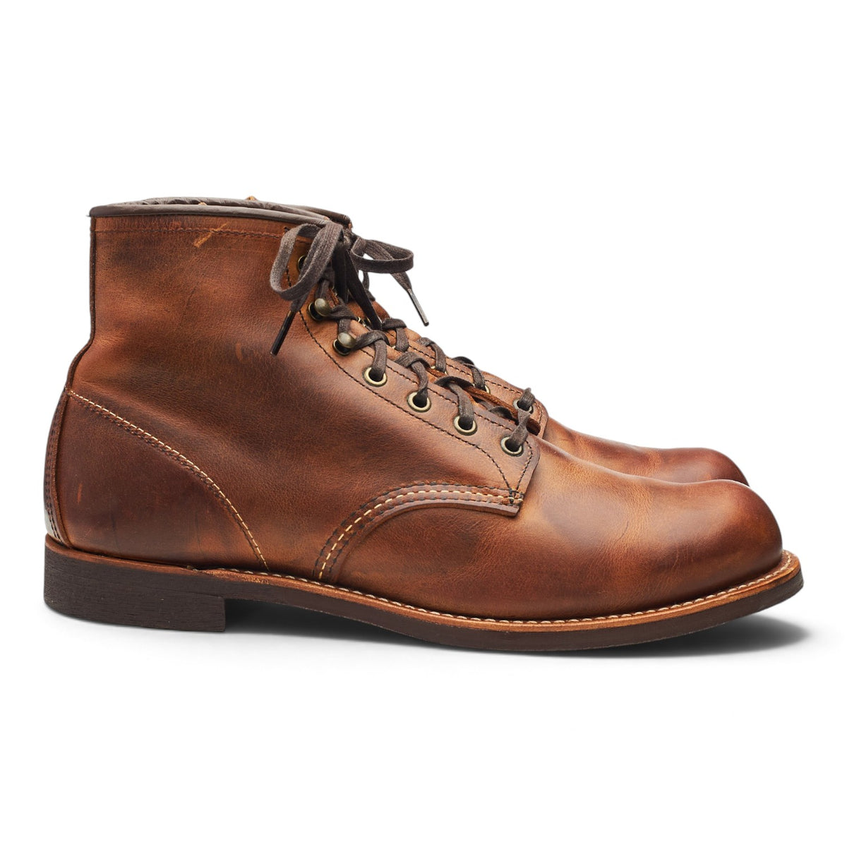 '3343' Brown Leather Blacksmith Boots UK 10.5 US 11.5