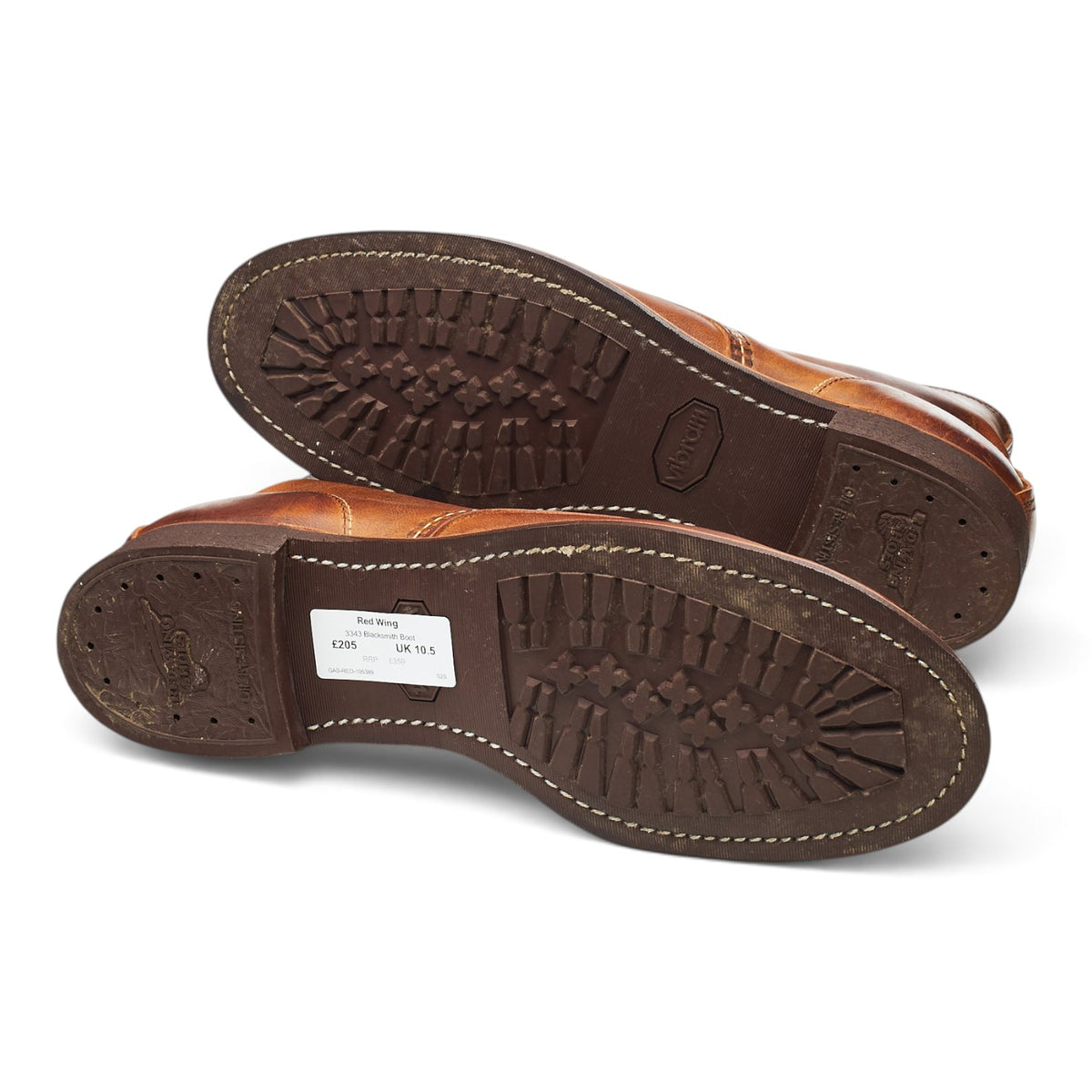 '3343' Brown Leather Blacksmith Boots UK 10.5 US 11.5