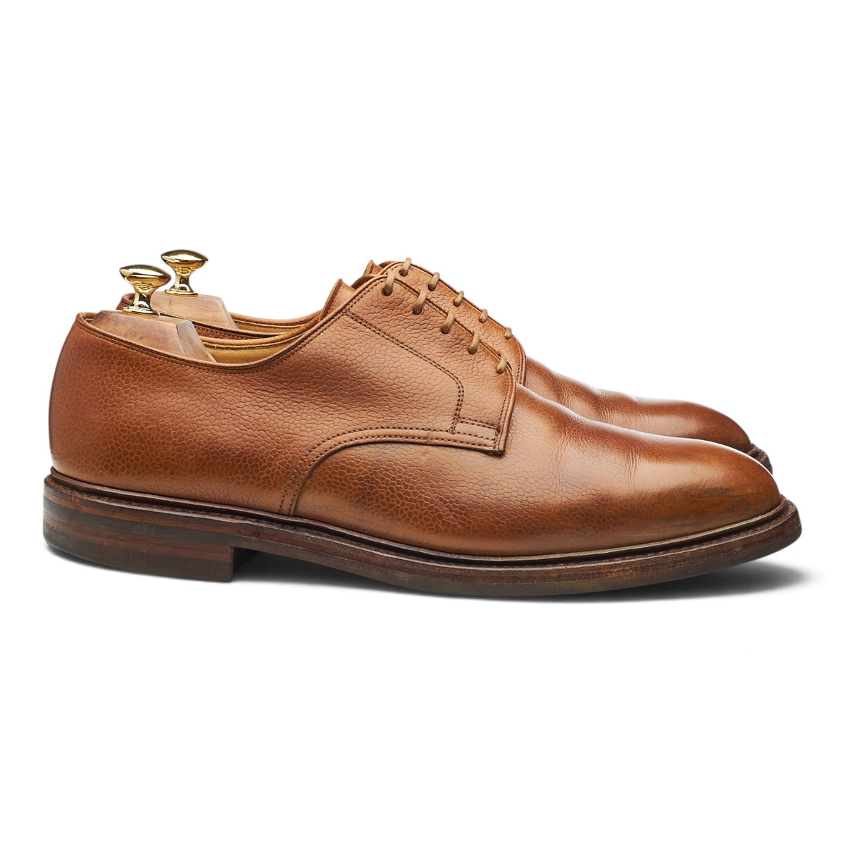 'Grasmere' Tan Brown Grain Leather Derby UK 11 G