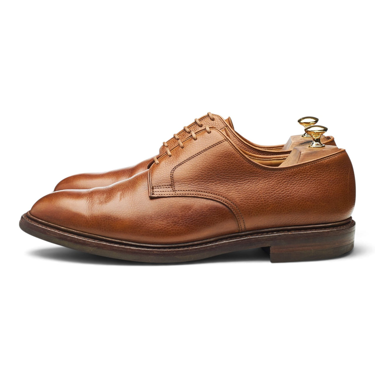 'Grasmere' Tan Brown Grain Leather Derby UK 11 G