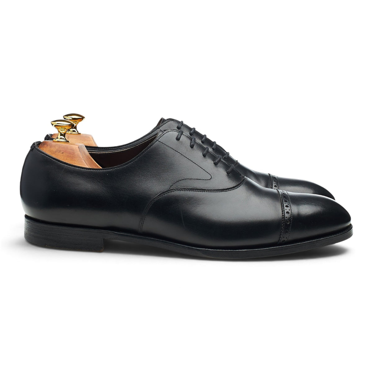'Berkeley' Black Leather Oxford UK 11 E