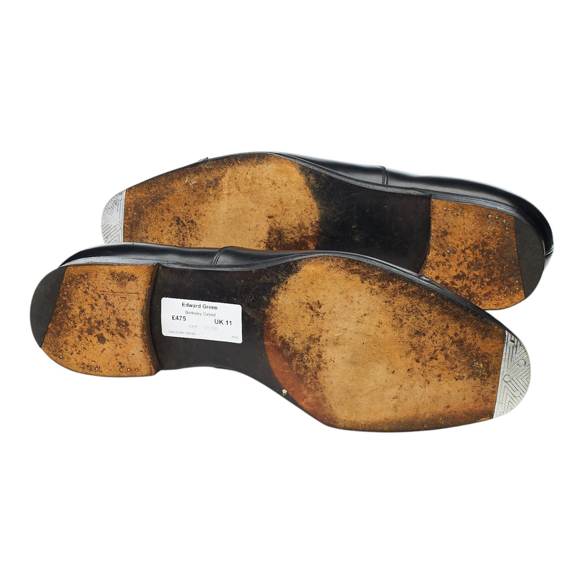 'Berkeley' Black Leather Oxford UK 11 E