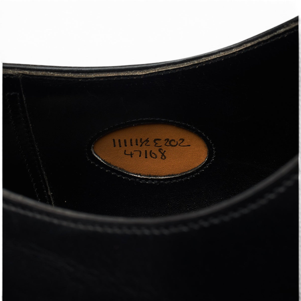 'Berkeley' Black Leather Oxford UK 11 E
