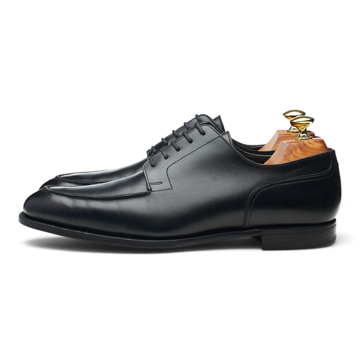 'Balfour' Black Leather Split Toe Derby UK 7 E
