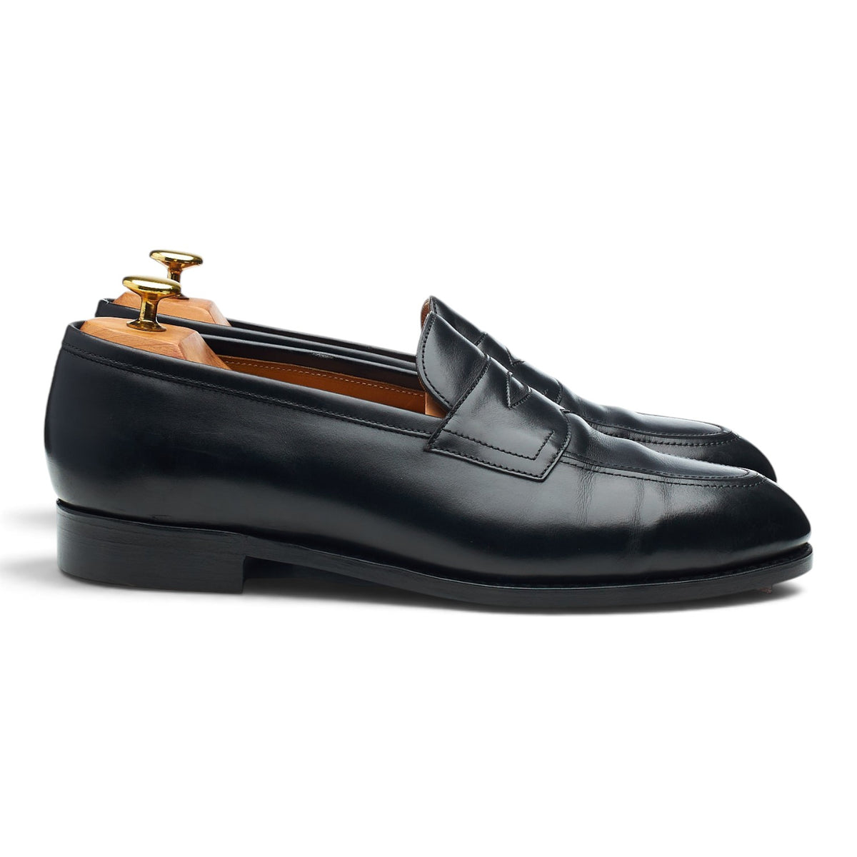 'Piccadilly' Black Leather Loafers UK 8 F