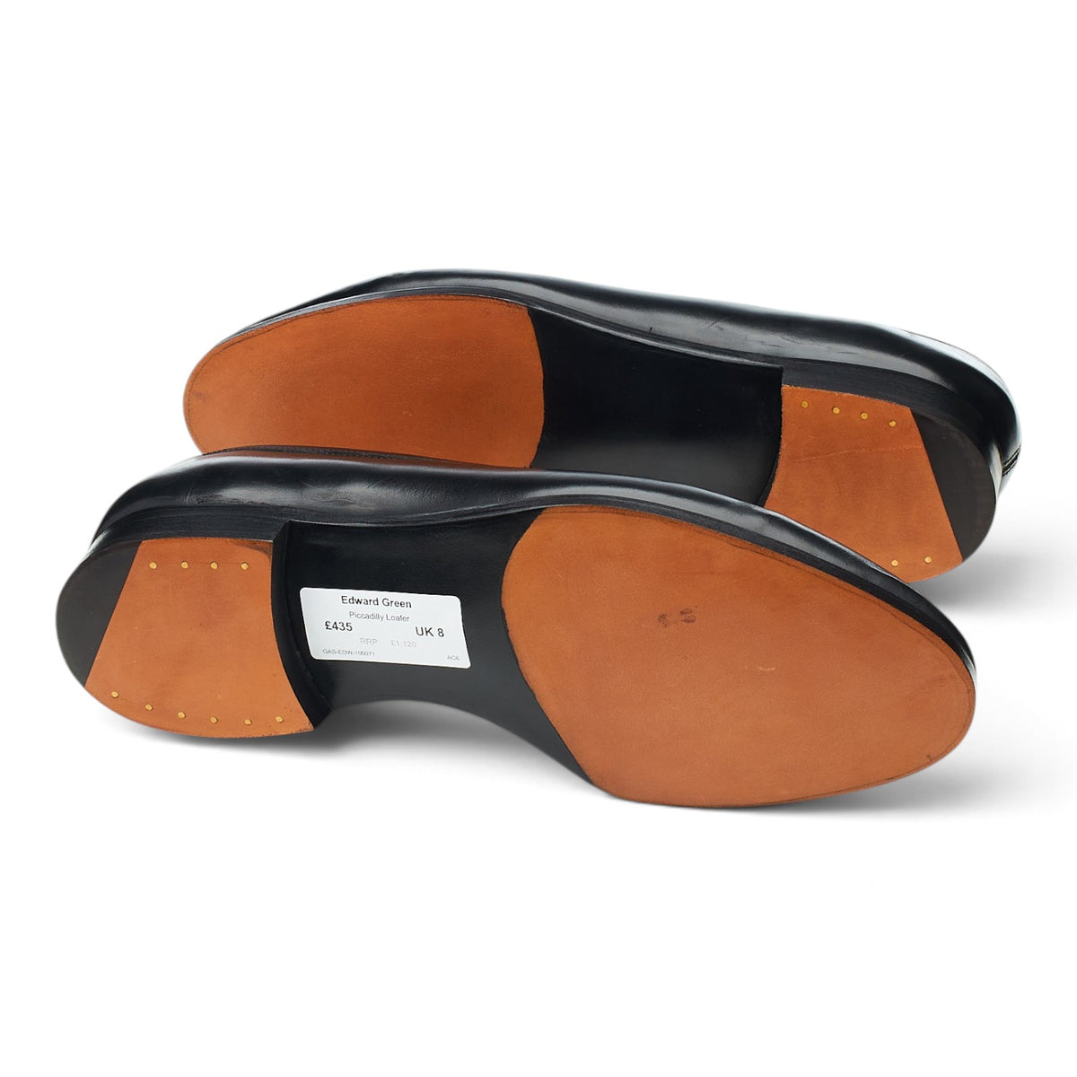 'Piccadilly' Black Leather Loafers UK 8 F