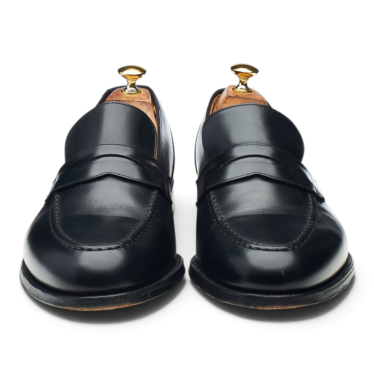 'Salisbury' Black Leather Loafers UK 11 G